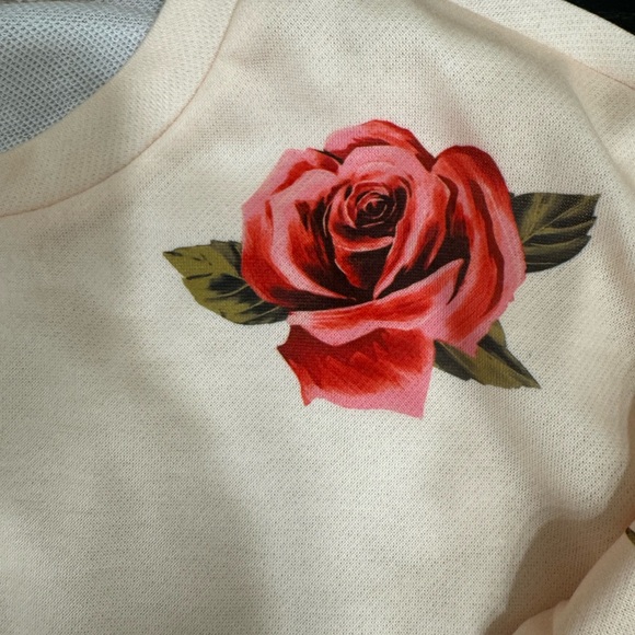 Girl’s floral sweatshirt size 10 Years - Picture 4 of 5